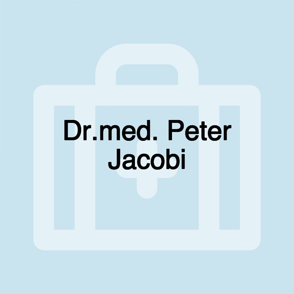 Dr.med. Peter Jacobi