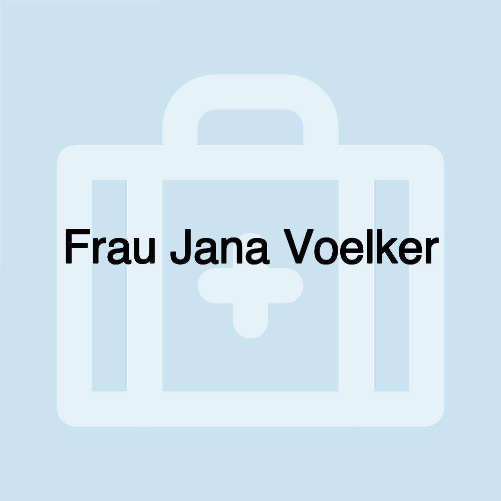 Frau Jana Voelker