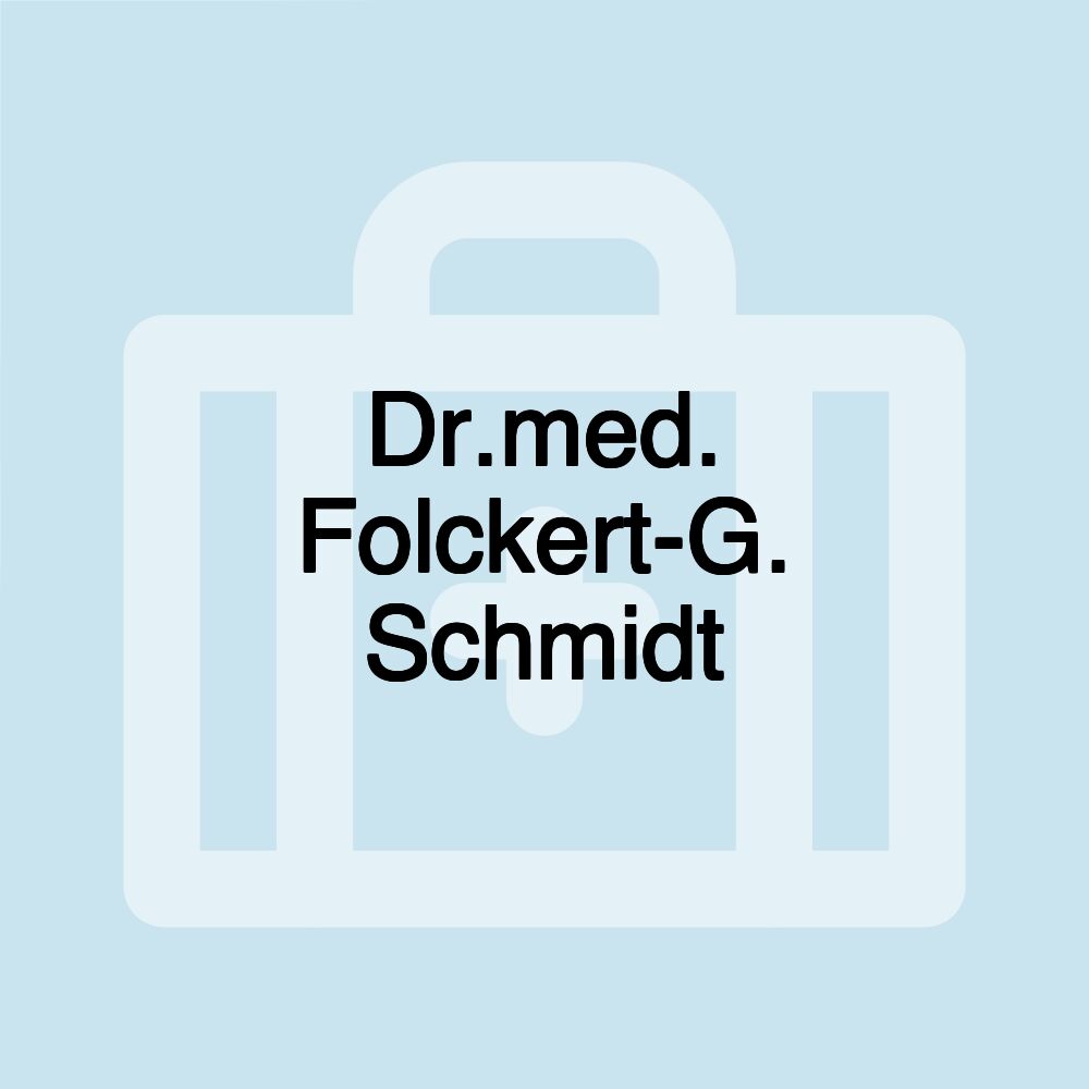 Dr.med. Folckert-G. Schmidt