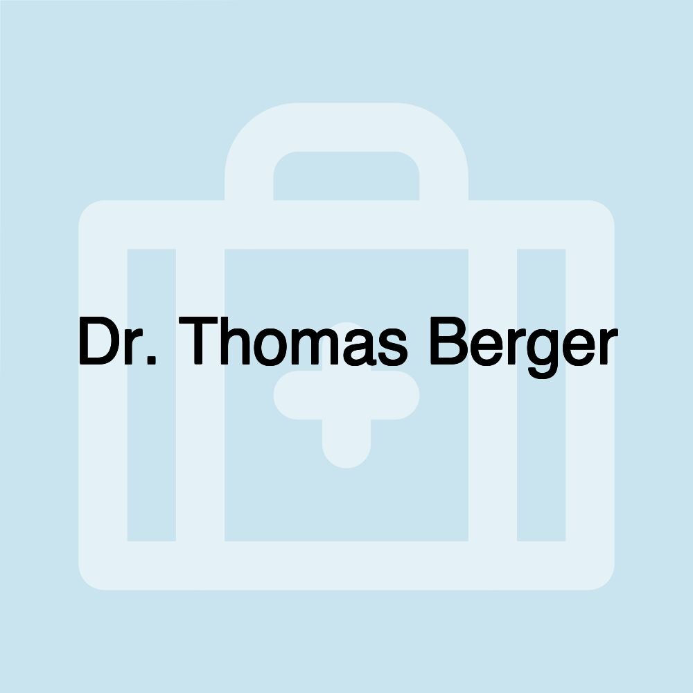 Dr. Thomas Berger