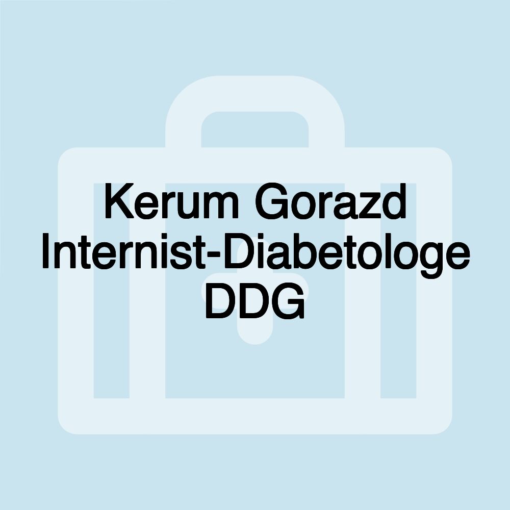 Kerum Gorazd Internist-Diabetologe DDG