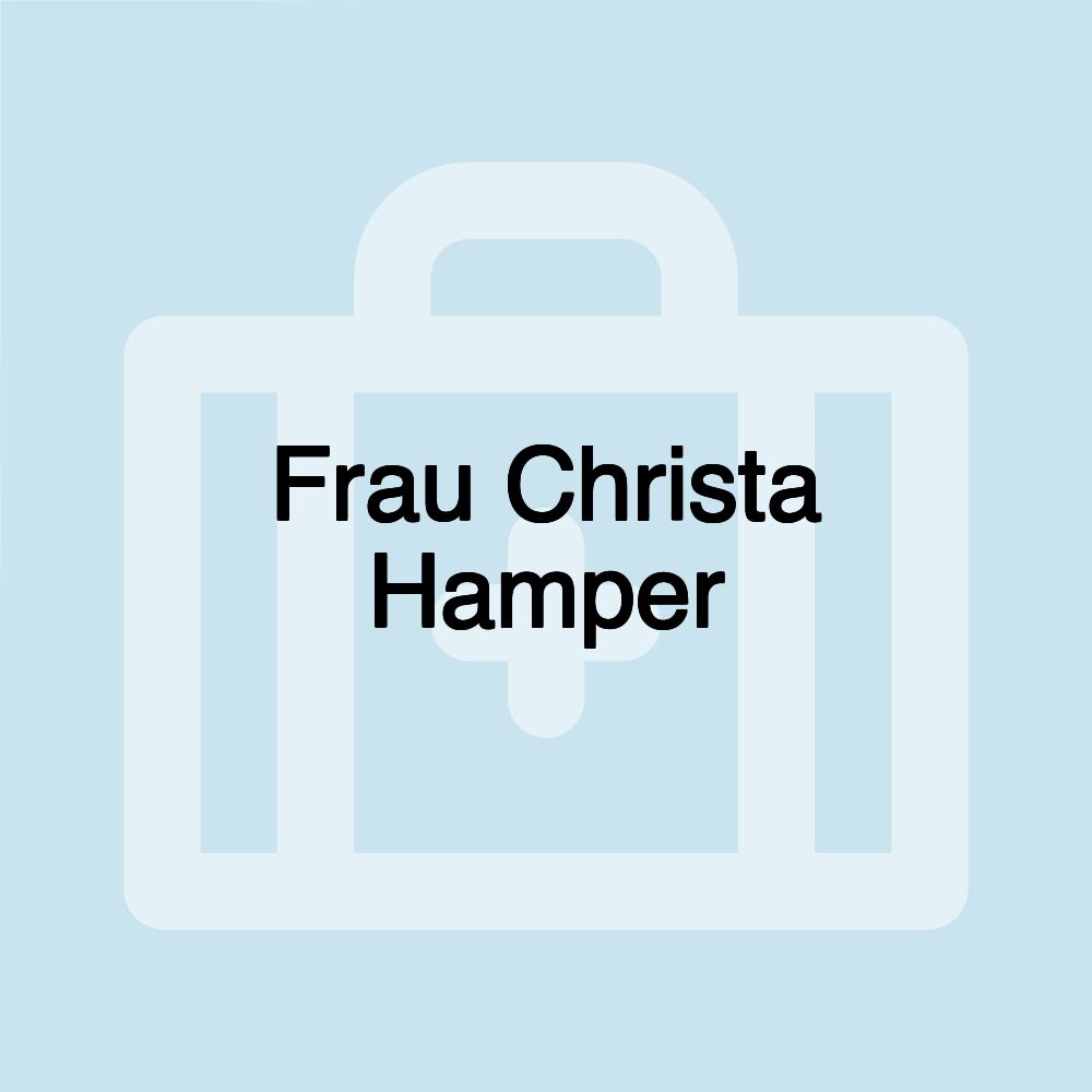 Frau Christa Hamper