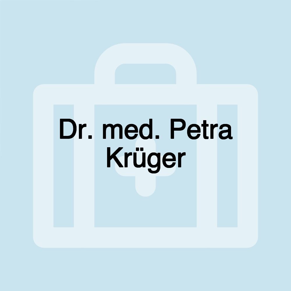 Dr. med. Petra Krüger