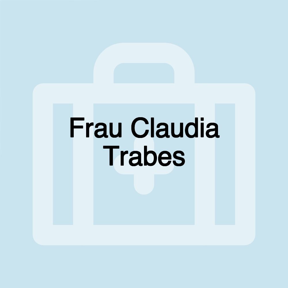 Frau Claudia Trabes