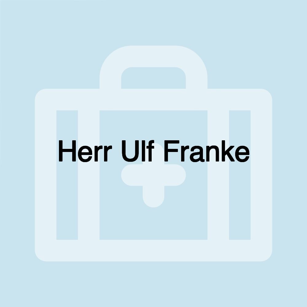 Herr Ulf Franke