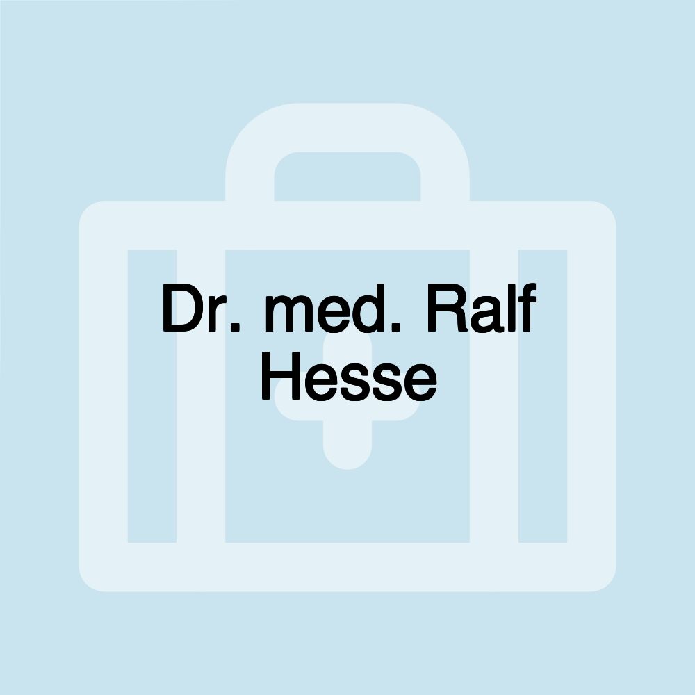 Dr. med. Ralf Hesse