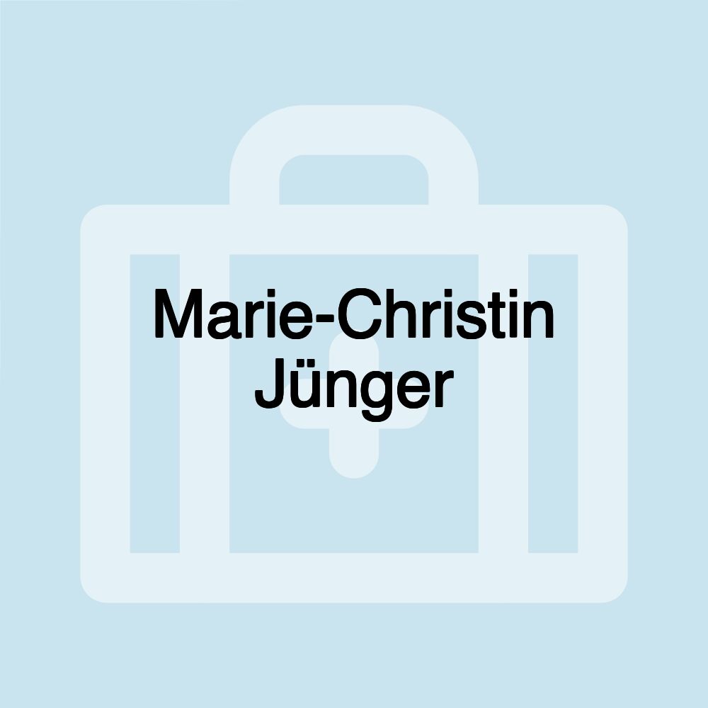 Marie-Christin Jünger