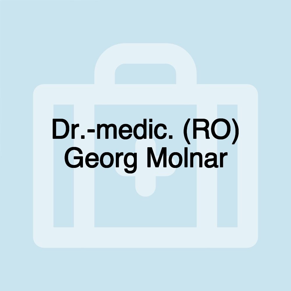 Dr.-medic. (RO) Georg Molnar