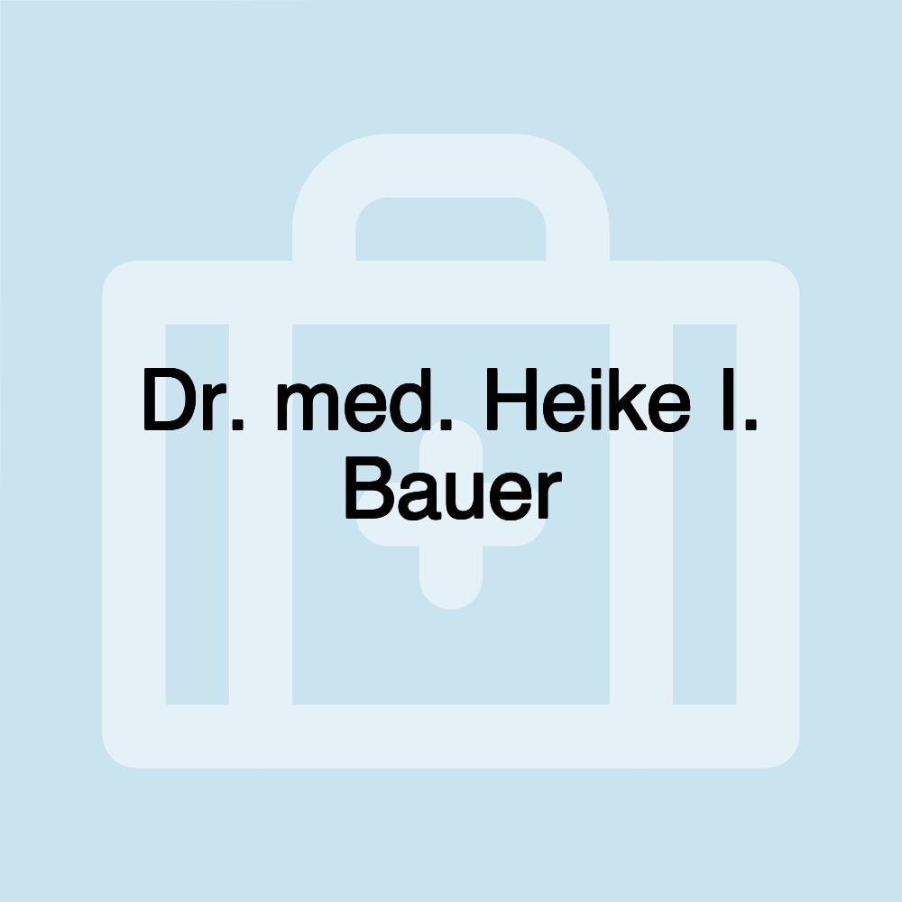 Dr. med. Heike I. Bauer