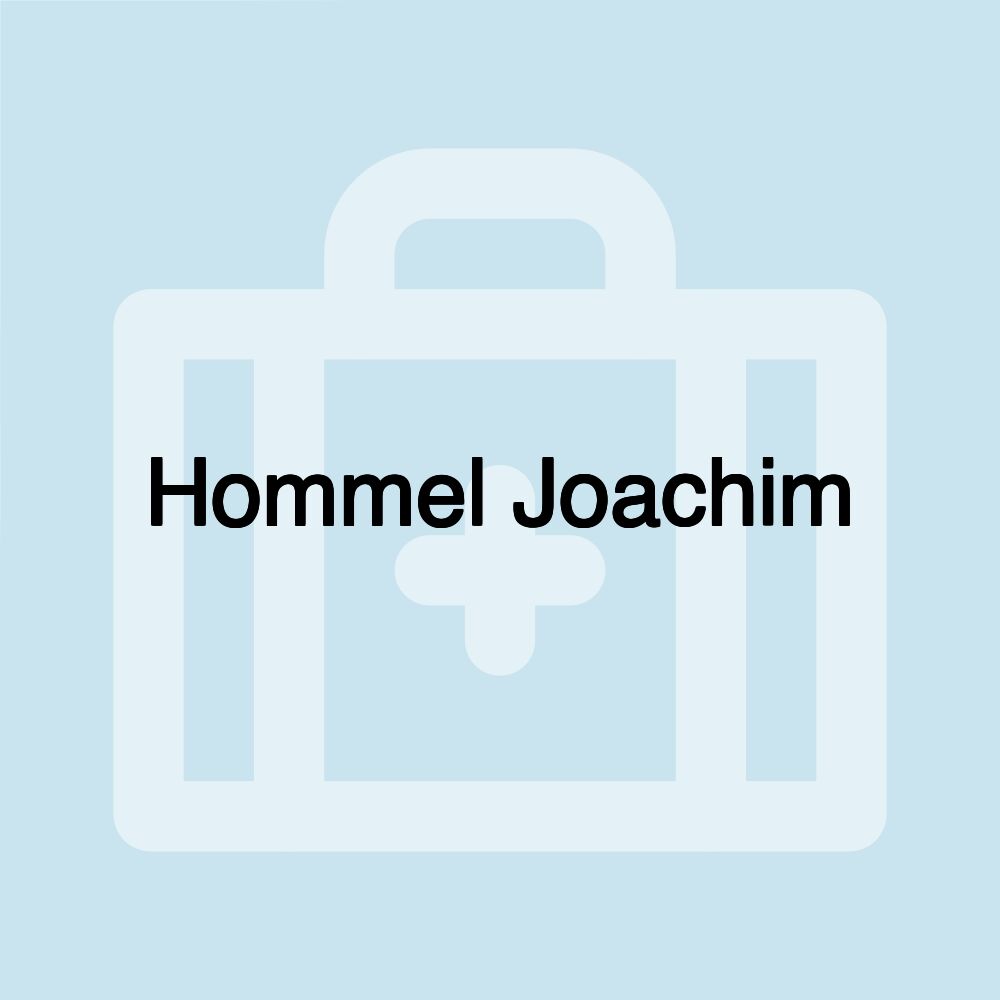 Hommel Joachim