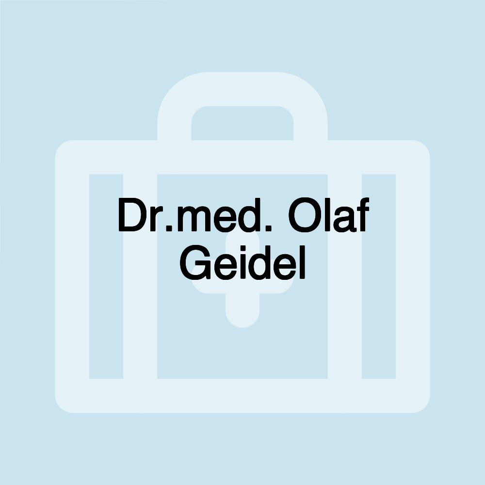 Dr.med. Olaf Geidel