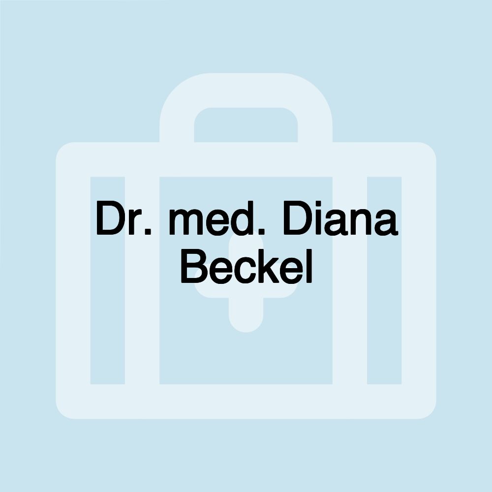 Dr. med. Diana Beckel