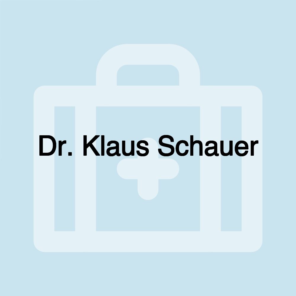 Dr. Klaus Schauer