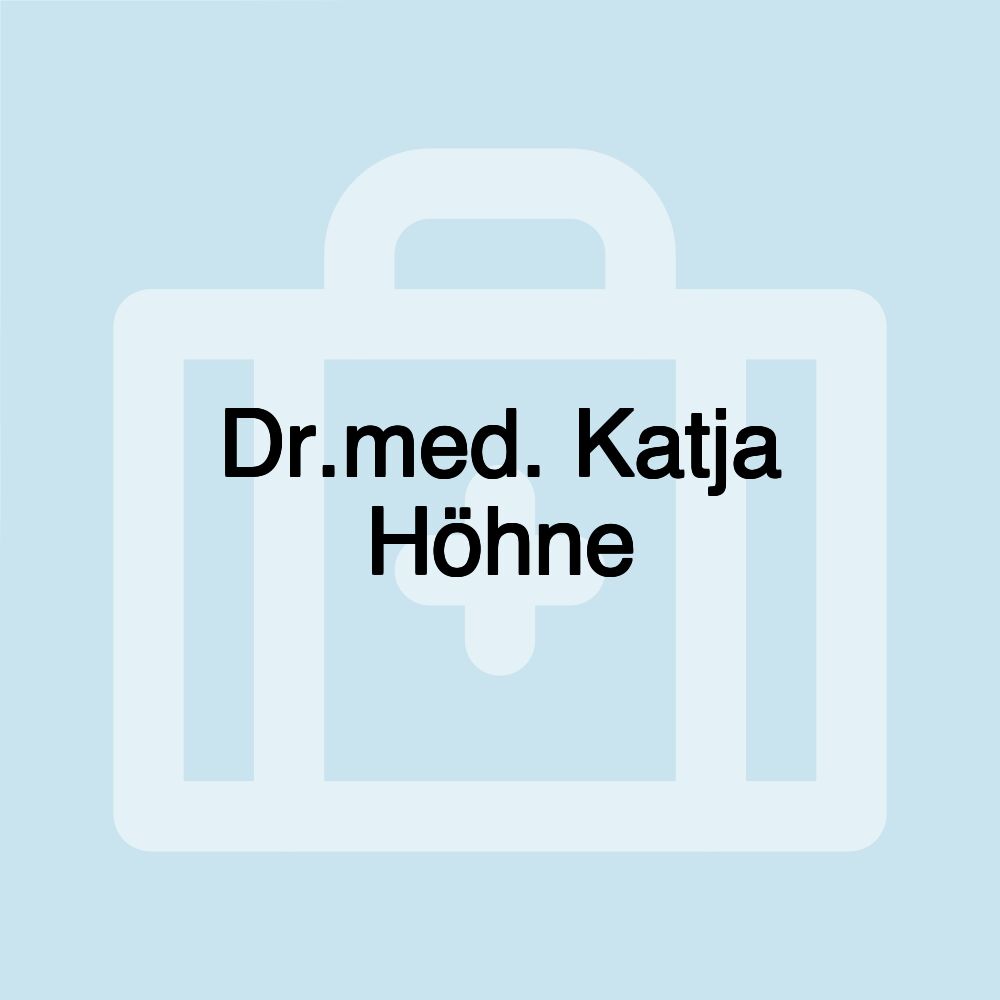 Dr.med. Katja Höhne