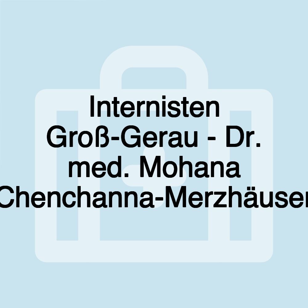 Internisten Groß-Gerau - Dr. med. Mohana Chenchanna-Merzhäuser