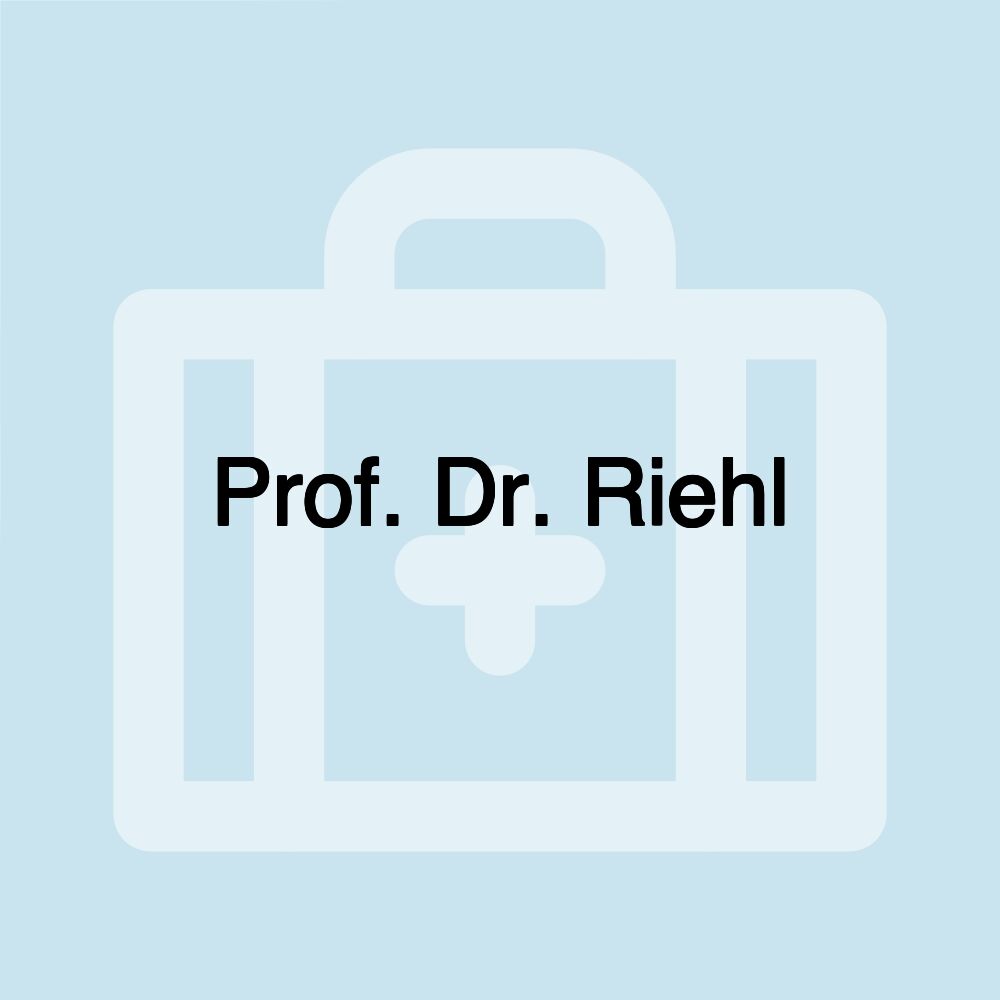 Prof. Dr. Riehl