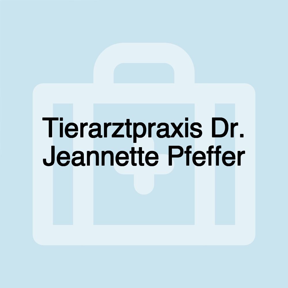 Tierarztpraxis Dr. Jeannette Pfeffer