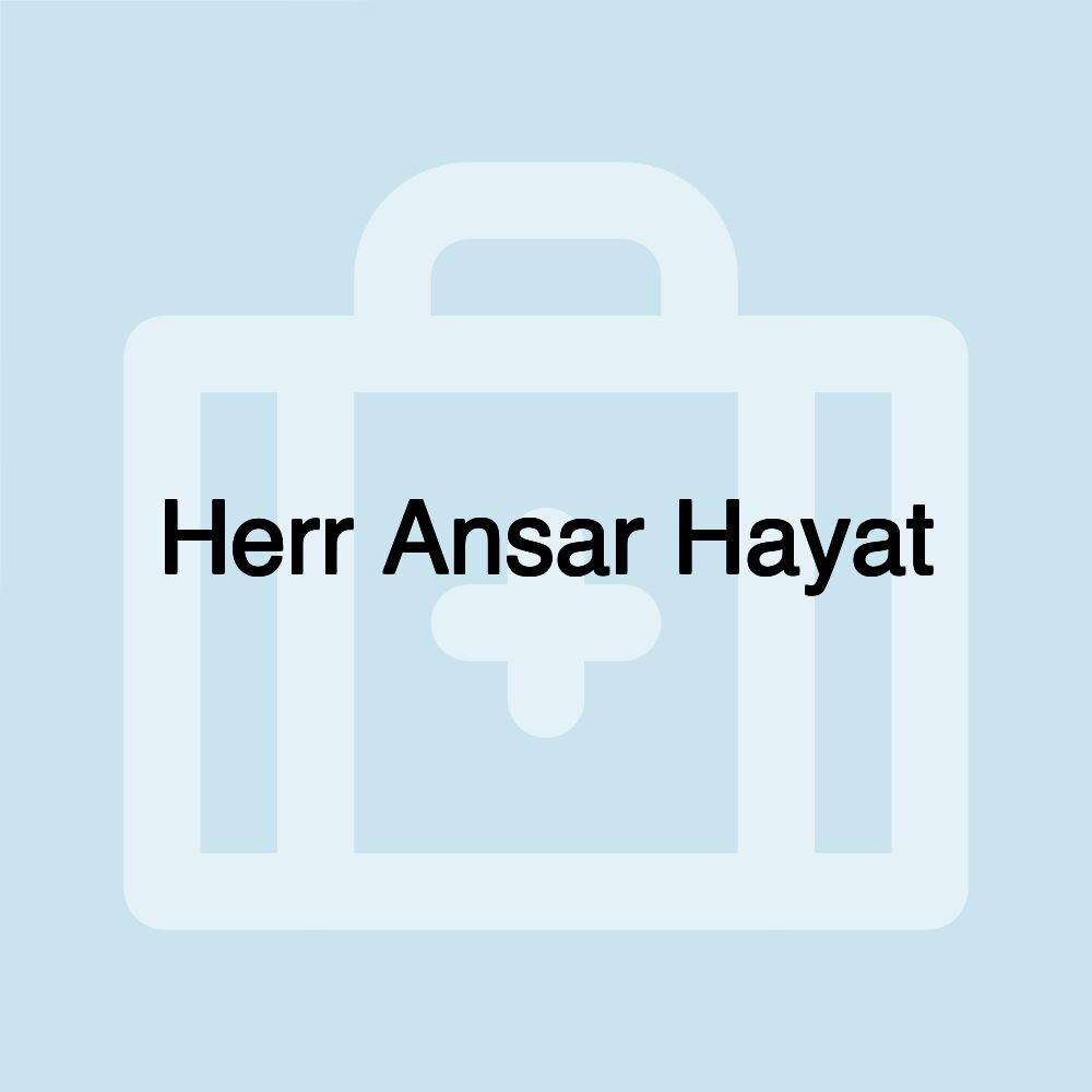 Herr Ansar Hayat