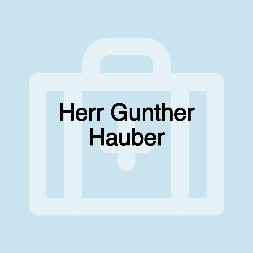 Herr Gunther Hauber