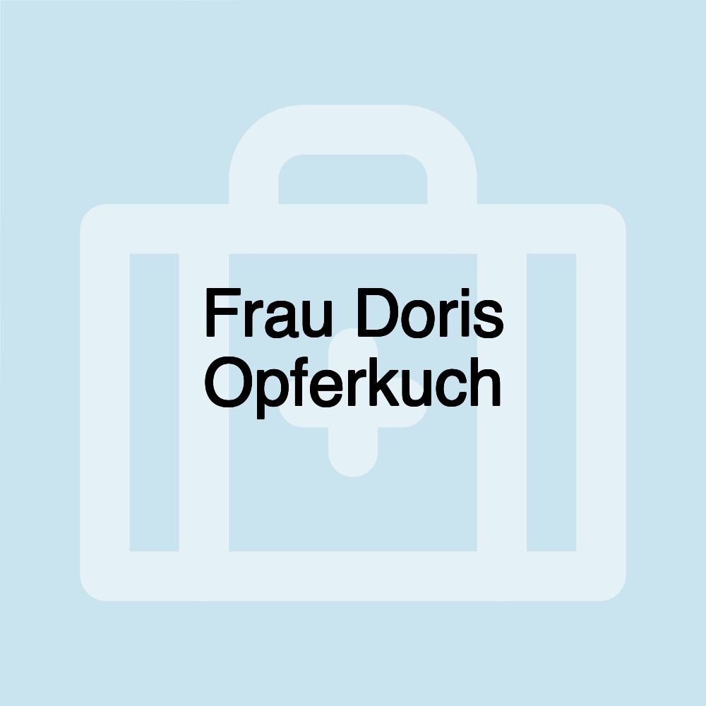 Frau Doris Opferkuch