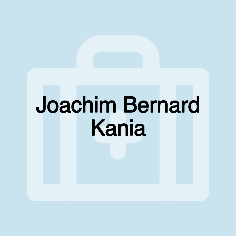 Joachim Bernard Kania