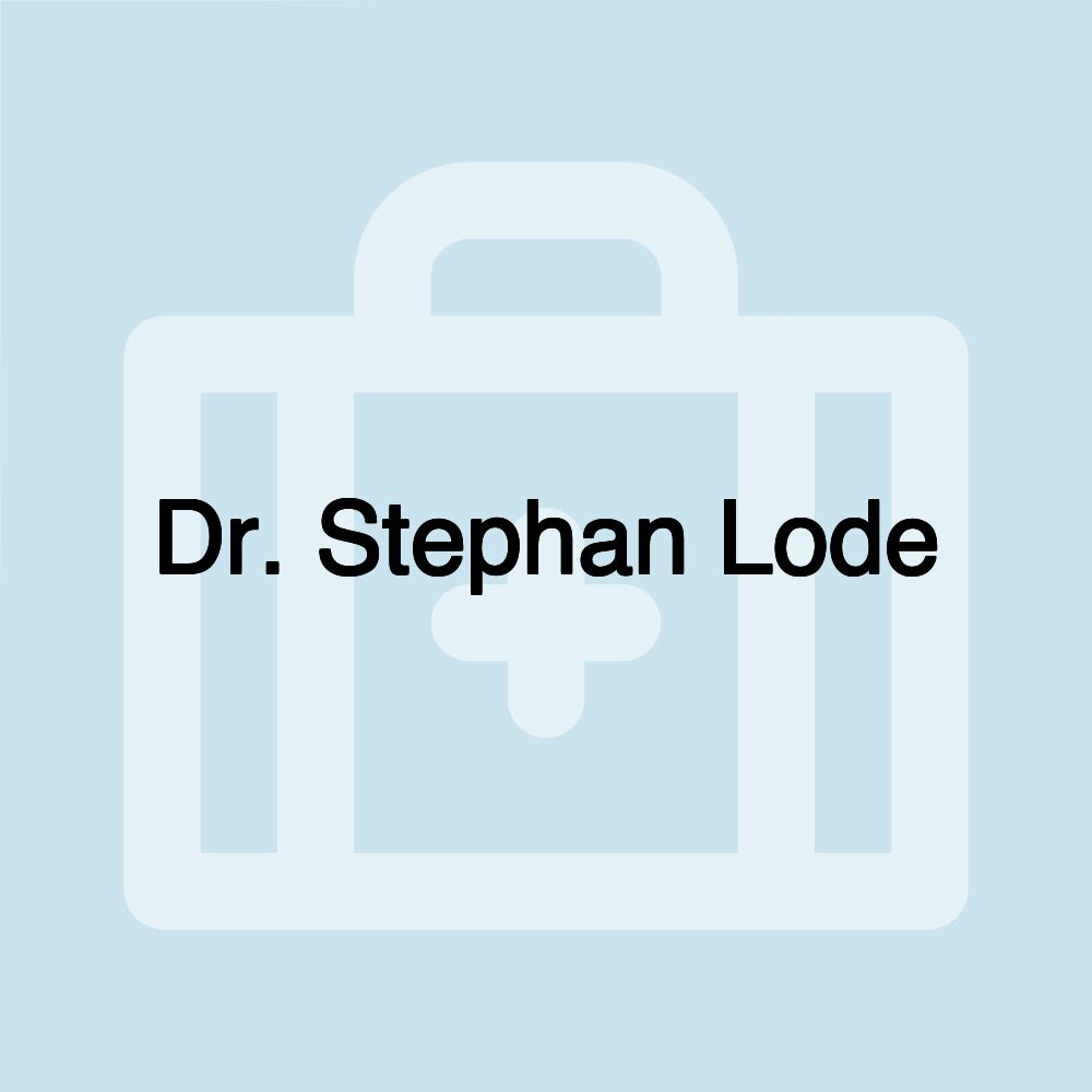 Dr. Stephan Lode