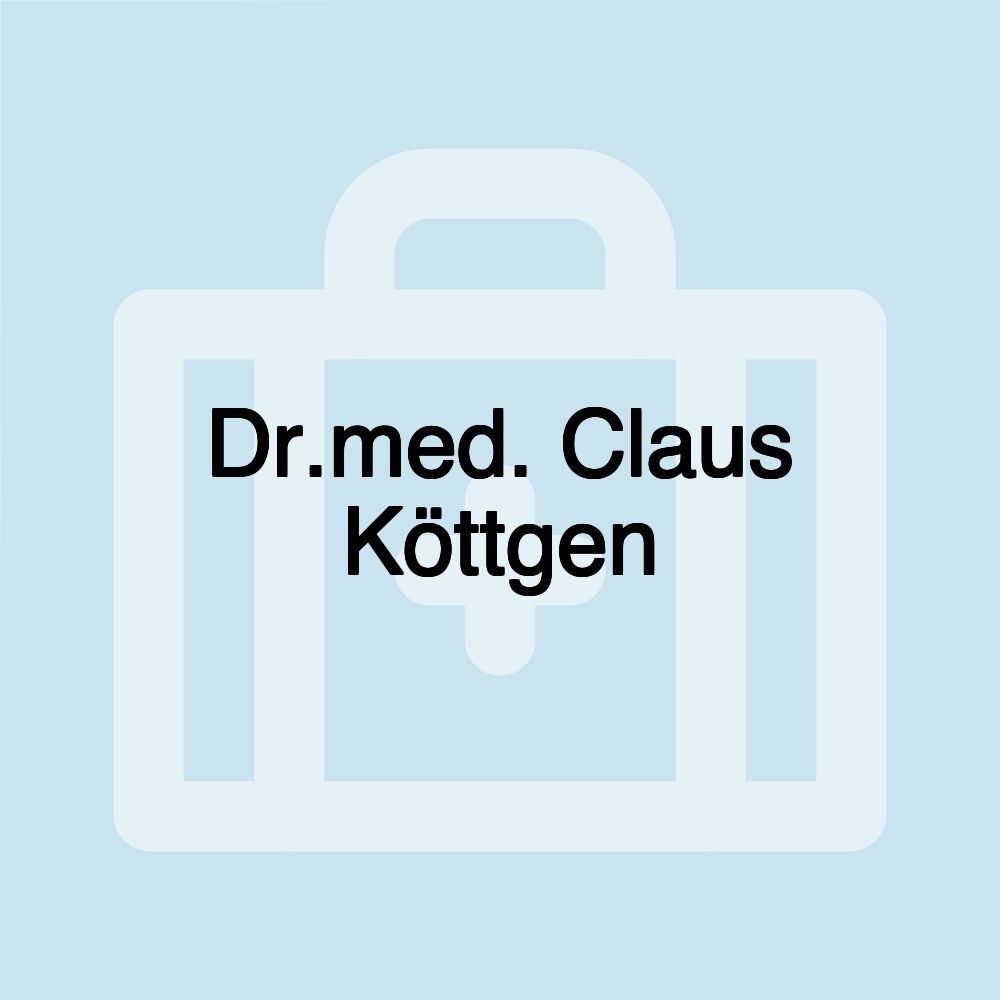 Dr.med. Claus Köttgen