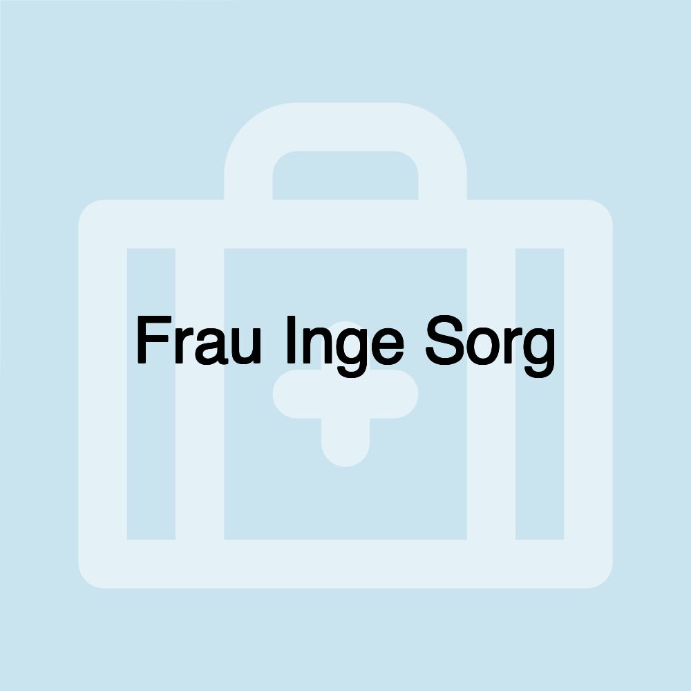 Frau Inge Sorg