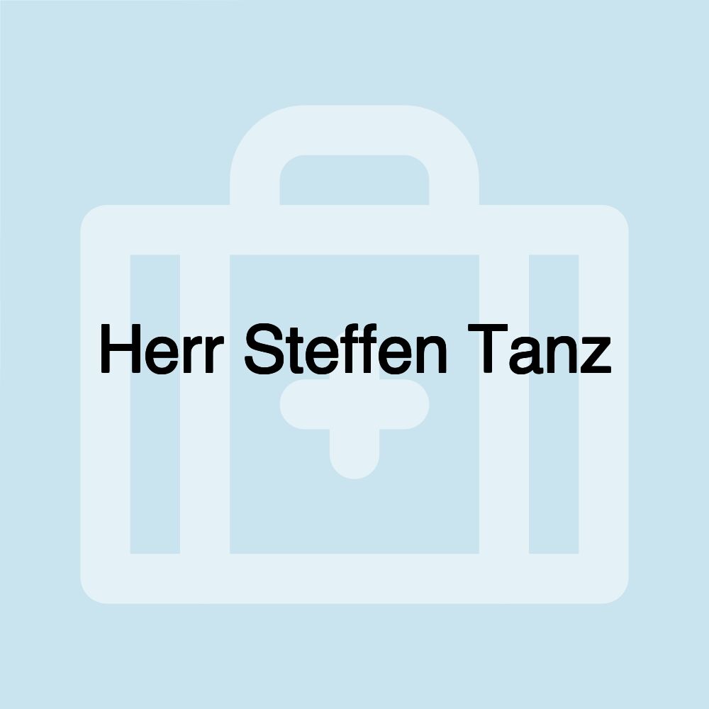 Herr Steffen Tanz