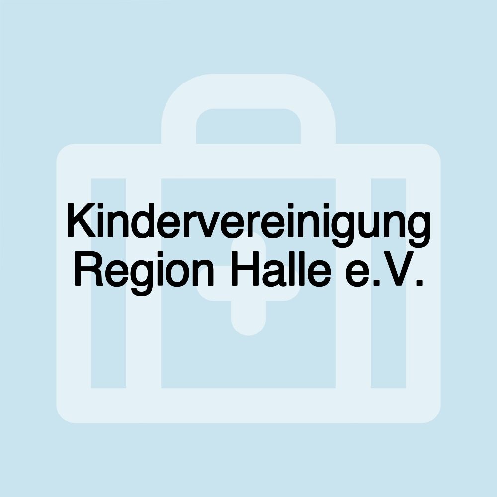 Kindervereinigung Region Halle e.V.