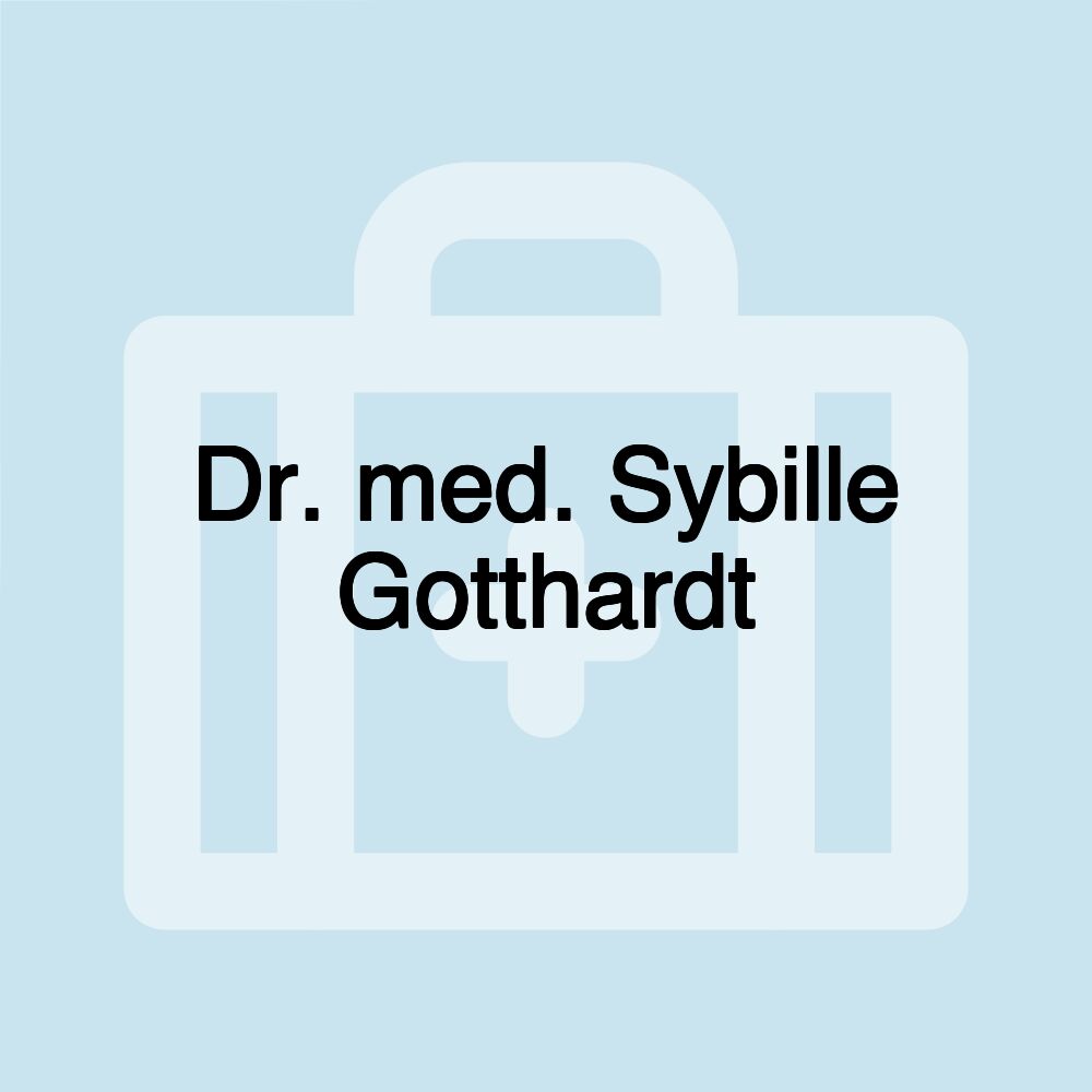 Dr. med. Sybille Gotthardt