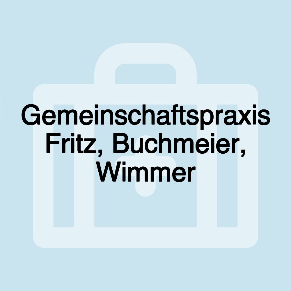 Gemeinschaftspraxis Fritz, Buchmeier, Wimmer