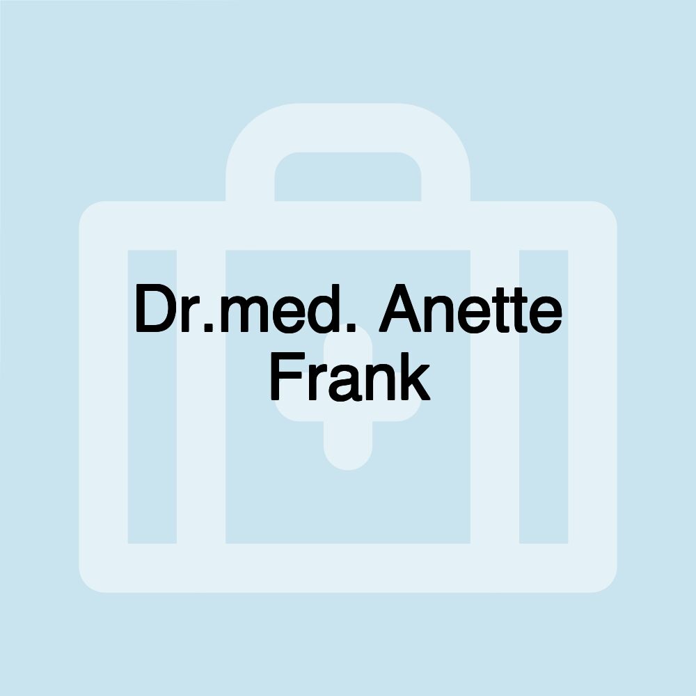 Dr.med. Anette Frank