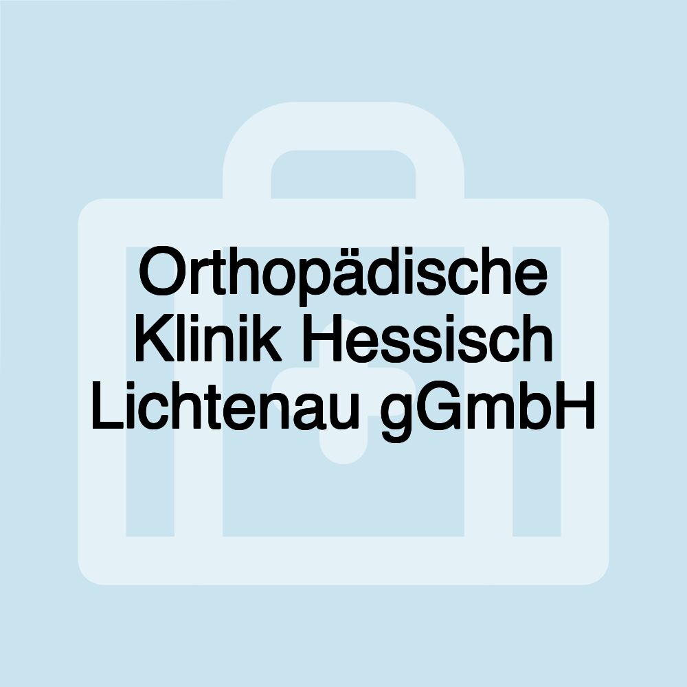 Orthopädische Klinik Hessisch Lichtenau gGmbH