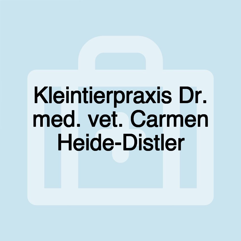 Kleintierpraxis Dr. med. vet. Carmen Heide-Distler