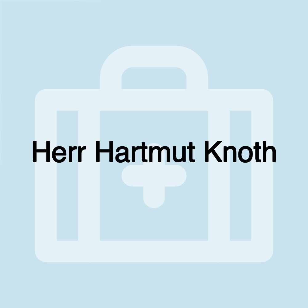 Herr Hartmut Knoth