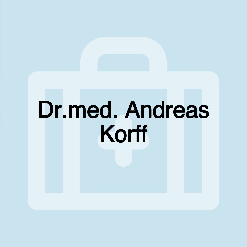 Dr.med. Andreas Korff