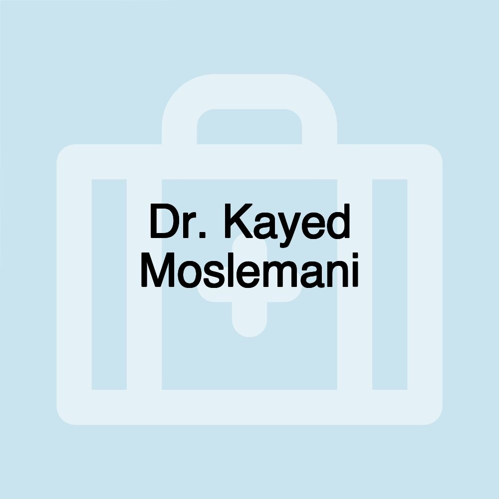 Dr. Kayed Moslemani