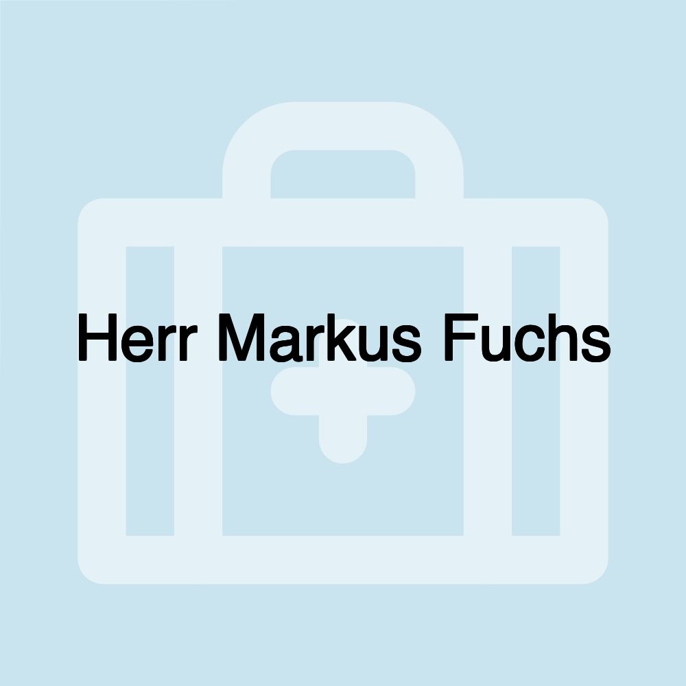 Herr Markus Fuchs