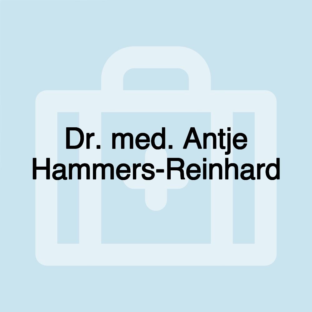 Dr. med. Antje Hammers-Reinhard