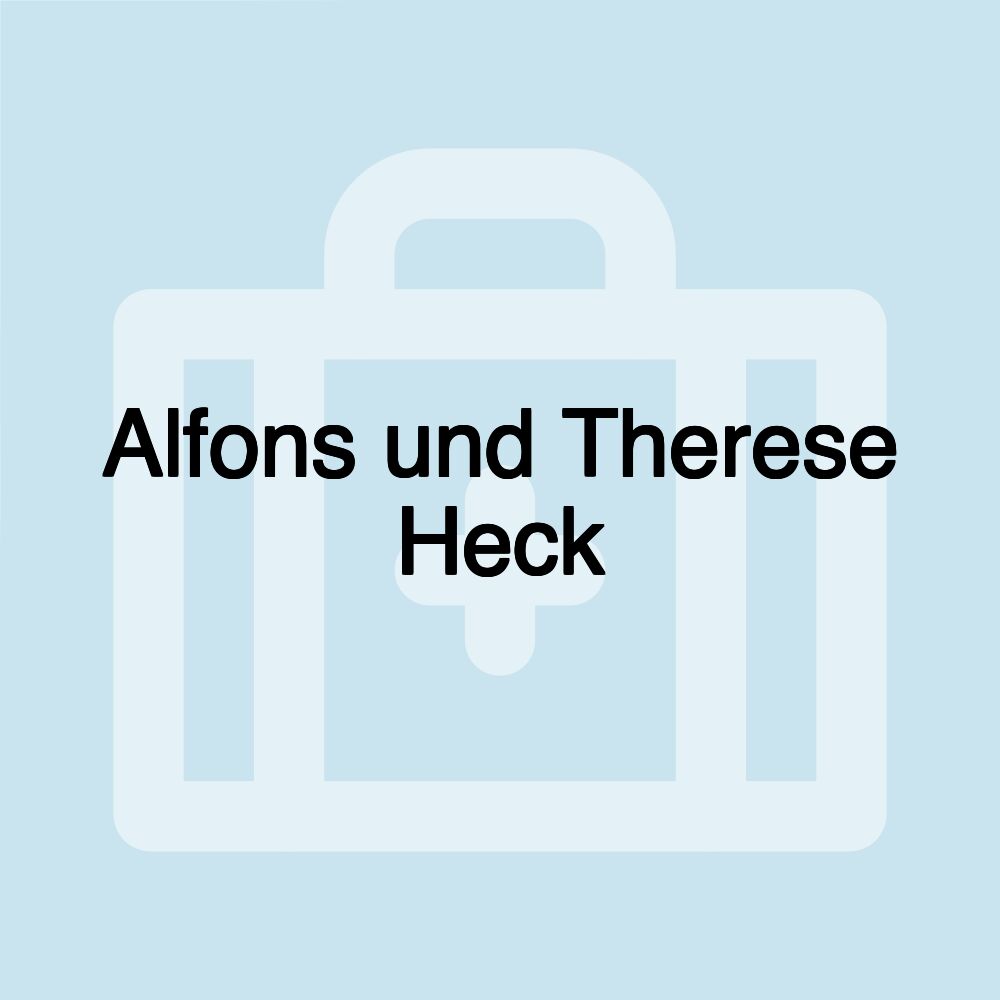 Alfons und Therese Heck