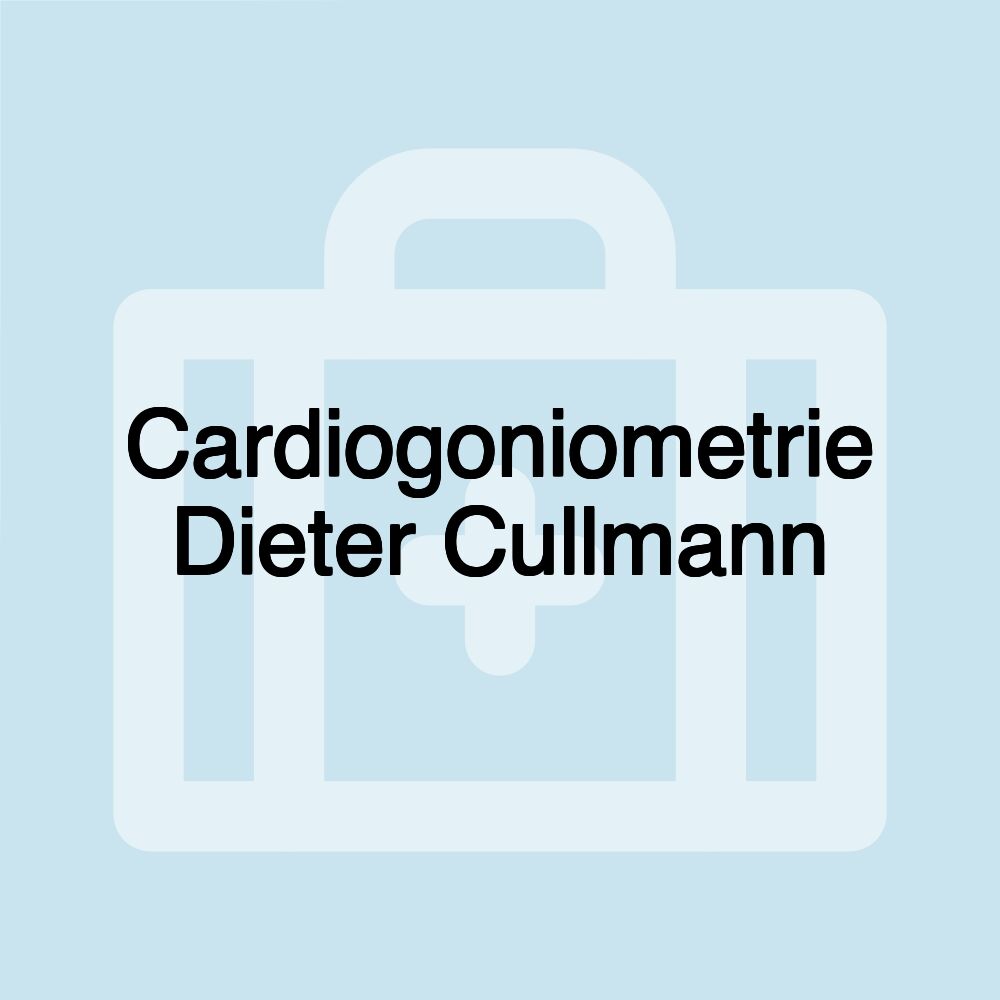 Cardiogoniometrie Dieter Cullmann