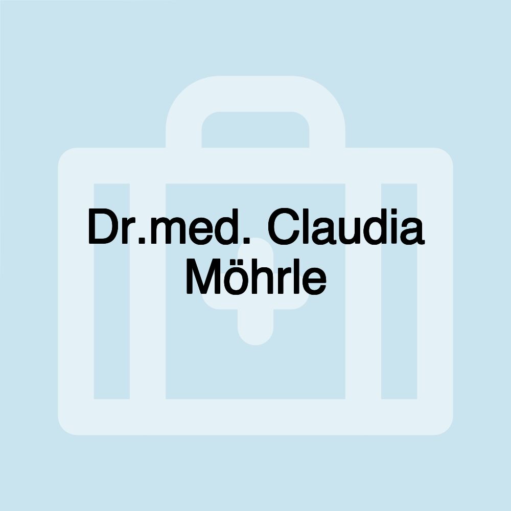 Dr.med. Claudia Möhrle