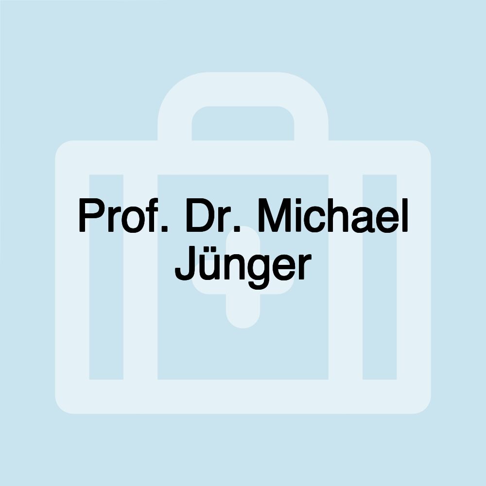 Prof. Dr. Michael Jünger