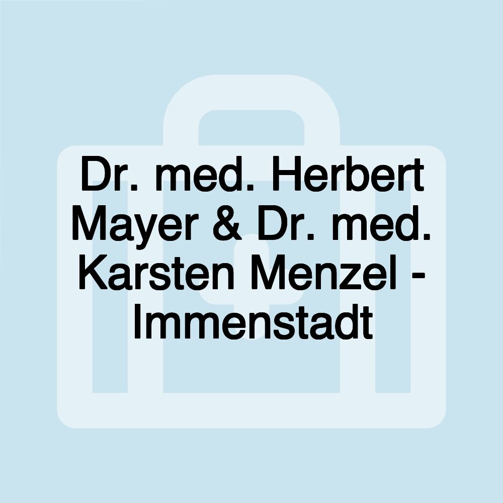 Dr. med. Herbert Mayer & Dr. med. Karsten Menzel - Immenstadt