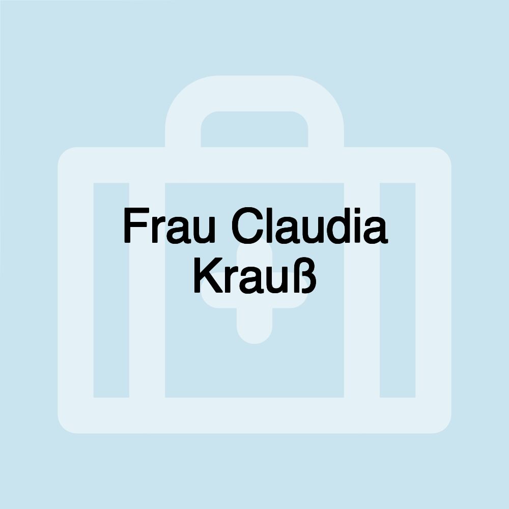 Frau Claudia Krauß