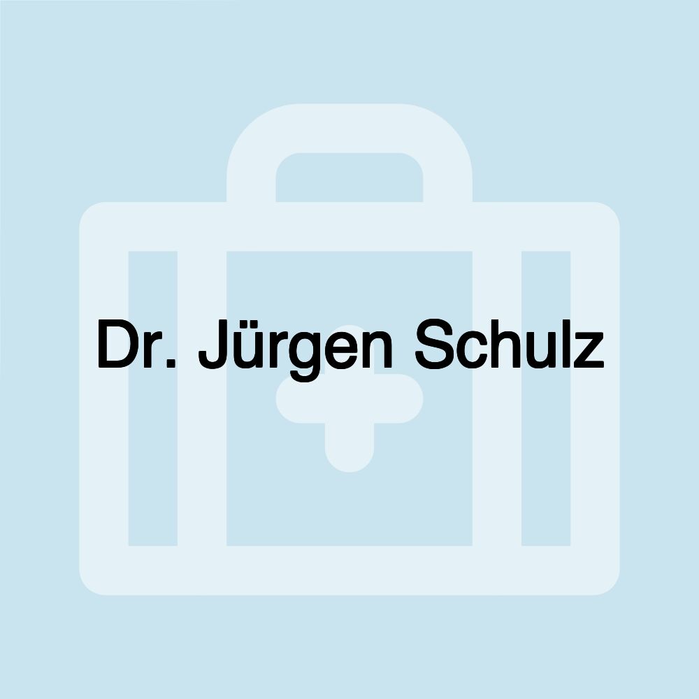 Dr. Jürgen Schulz