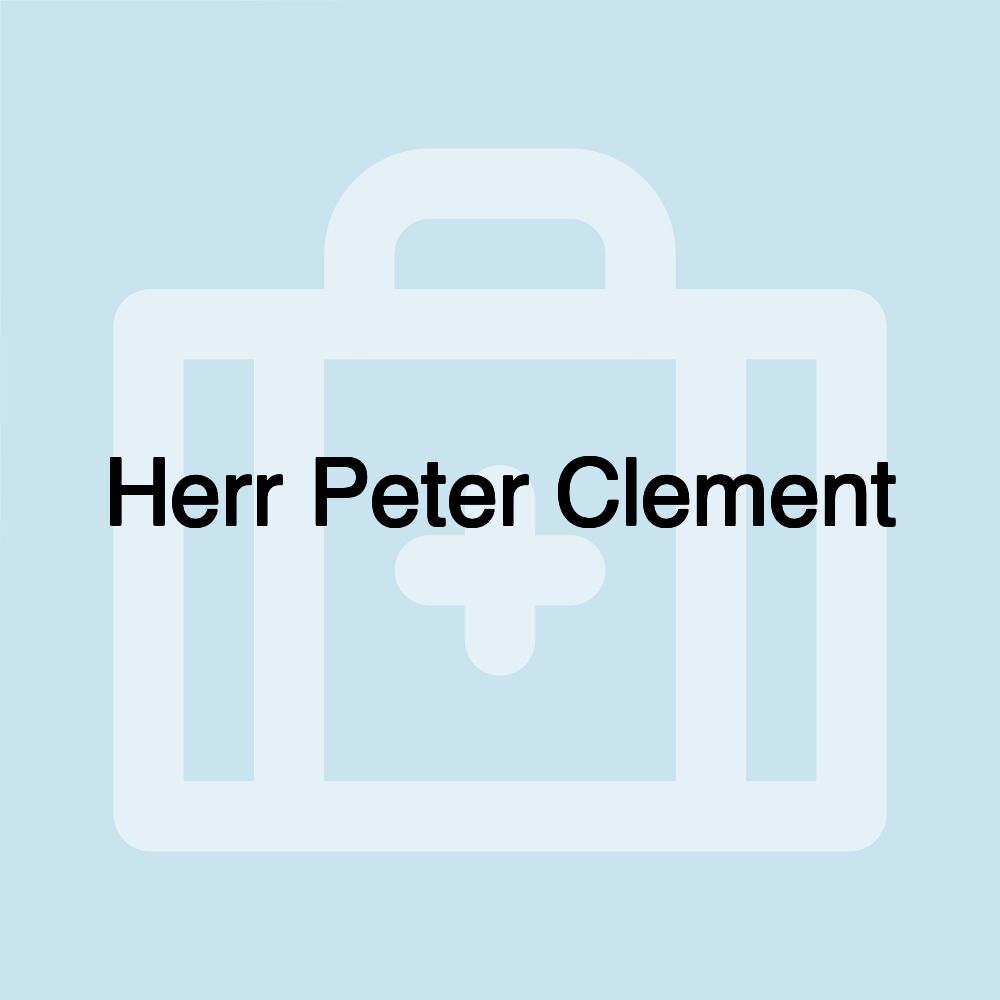 Herr Peter Clement