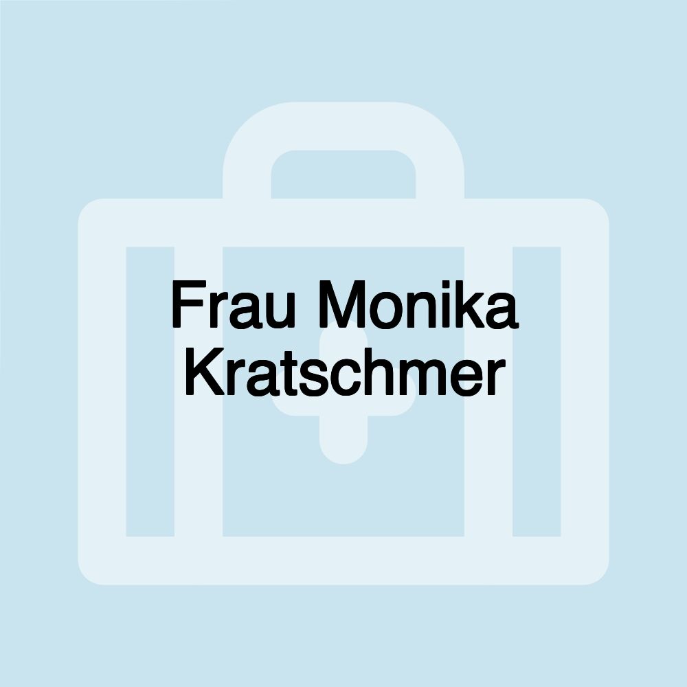 Frau Monika Kratschmer