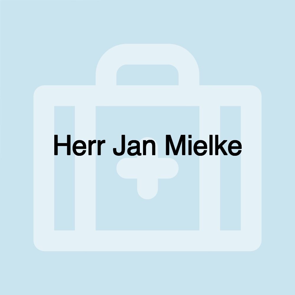 Herr Jan Mielke